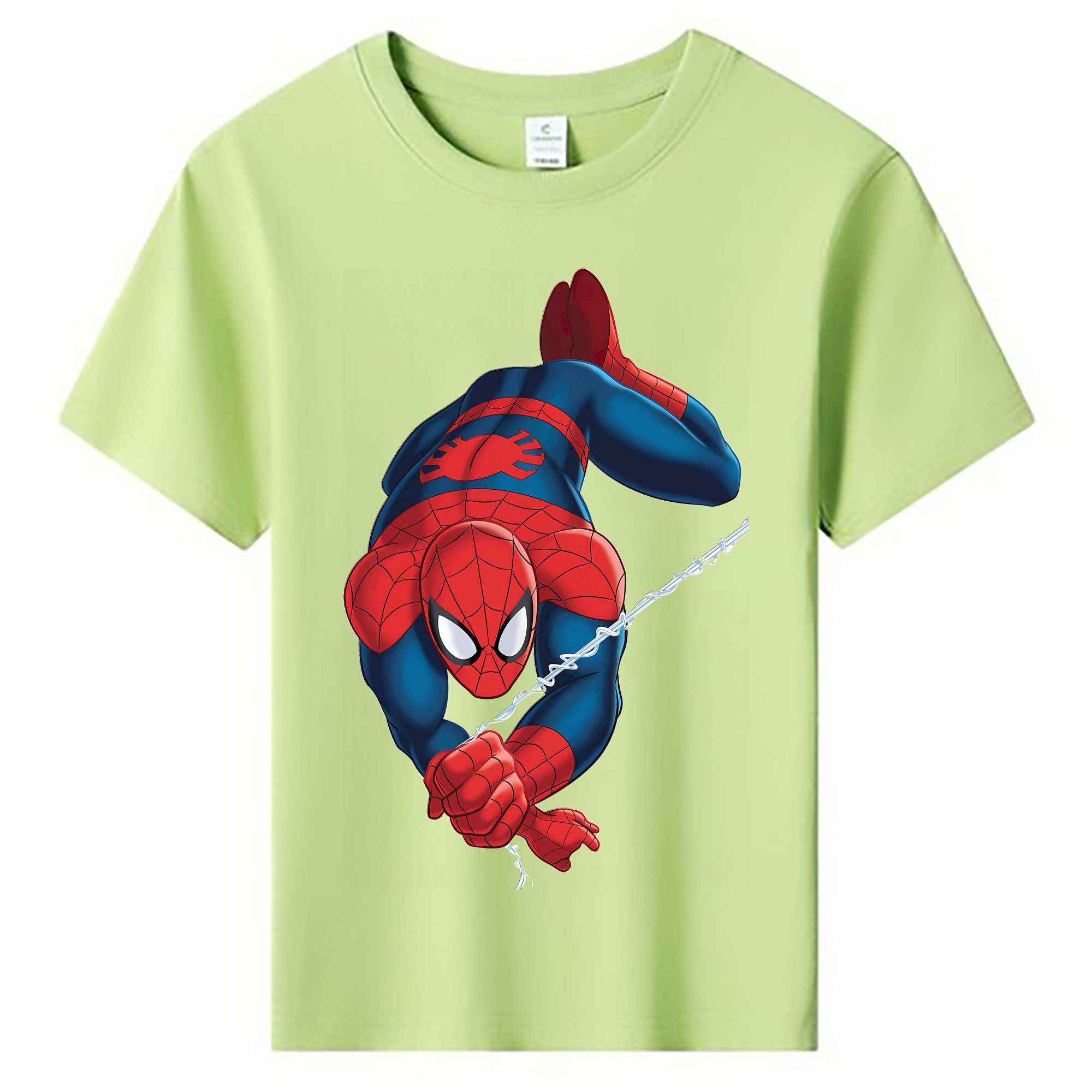 （画像用） Spider Man スパイダーマン 綿100％キッズTシャツ（フロントプリント）